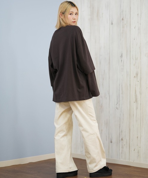 RVCA(ルーカ)の「RVCA/ルーカ ロンT フロントロゴTEE BF044-053(Tシャツ/カットソー・レディース・ブラック/ホワイト/ブラウン・M)」の22枚目の写真