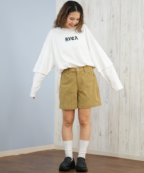 RVCA(ルーカ)の「RVCA/ルーカ ロンT フロントロゴTEE BF044-053(Tシャツ/カットソー・レディース・ブラック/ホワイト/ブラウン・M)」の19枚目の写真