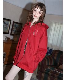 EVRIS | era bloom グラフィックジップパーカー(パーカー)