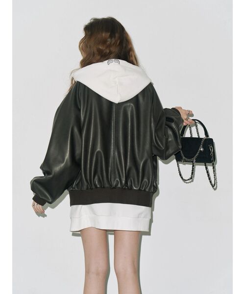 EVRIS（エヴリス）の「【裏起毛】era bloom グラフィックジップパーカー（パーカー・レディース・ホワイト/レッド/ブラック/グレー・FREE）」の22枚目の写真