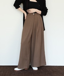 【Et】Wrap 2Tuck Wide Pants