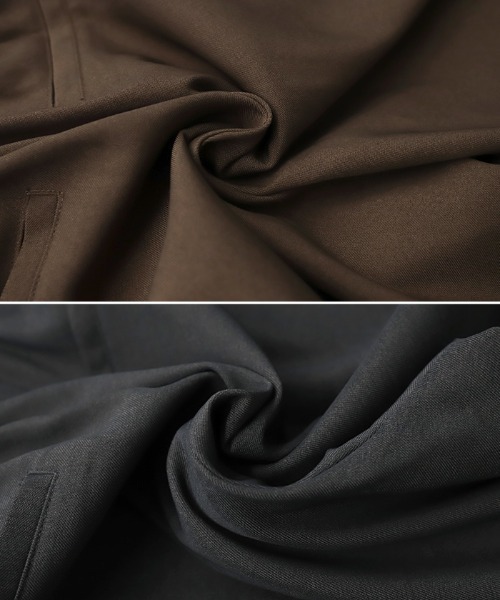 select MOCA Et（セレクトモカエト）の「【Et】Wrap 2Tuck Wide Pants（スラックス・レディース・チャコール/ブラウン・MEDIUM/LARGE）」の22枚目の写真