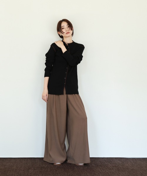 セール】【Et】Wrap 2Tuck Wide Pants（スラックス）｜select MOCA Et