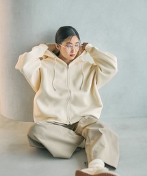 LEPSIM | パフエアZIPBIGフーディー　582465(パーカー)