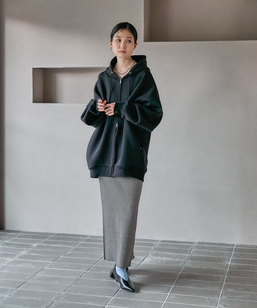 未使用　LEPSIM パフエアZIPBIGフーディー ブラウン LEPSIM｜パフエアZIPBIGフーディー | Rakuten Fashion(楽天