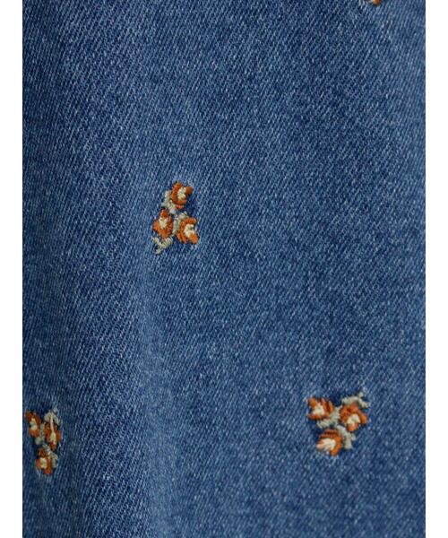 Samansa Mos2（サマンサ モスモス）の「【S/M/Lサイズ】刺繍デニム/ヒッコリーカーブパンツ（その他パンツ・レディース・ネイビー/ブラック/オフホワイト/ブルー・S/L/M）」の17枚目の写真