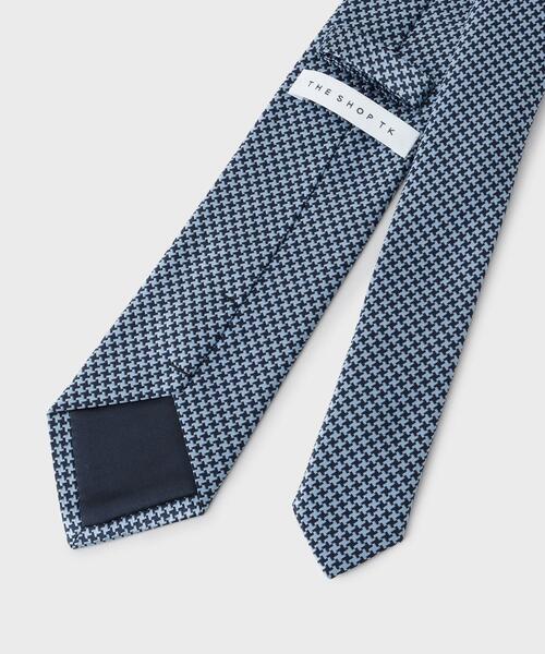 THE SHOP TK (ザ ショップ ティーケー )の「千鳥柄ネクタイ 【洗濯機OK】(ネクタイ・メンズ・ブルー系その他5/ダークブラウン系3・00)」の5枚目の写真