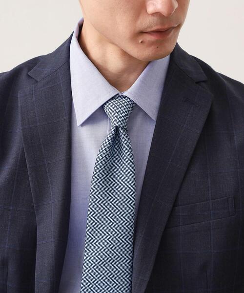 THE SHOP TK (ザ ショップ ティーケー )の「千鳥柄ネクタイ 【洗濯機OK】(ネクタイ・メンズ・ブルー系その他5/ダークブラウン系3・00)」の2枚目の写真