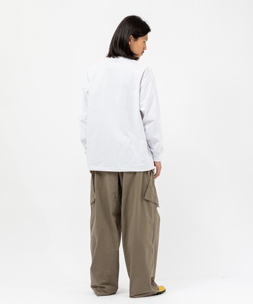 DAIWA PIER39(ダイワピア39)の「DAIWA PIER39 TECH DRAWSTRING TEE L/S ダイワ ピア39(Tシャツ/カットソー・メンズ・ホワイト/ブラック/ヘザーグレー/ライトブラウン・SMALL/MEDIUM/LARGE/X-LARGE)」の6枚目の写真