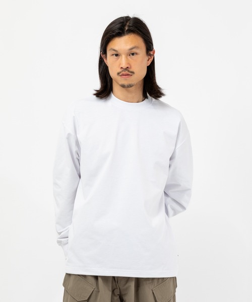 DAIWA PIER39(ダイワピア39)の「DAIWA PIER39 TECH DRAWSTRING TEE L/S ダイワ ピア39(Tシャツ/カットソー・メンズ・ホワイト/ブラック/ヘザーグレー/ライトブラウン・SMALL/MEDIUM/LARGE/X-LARGE)」の7枚目の写真