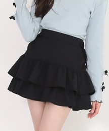 PINKHUNT（ピンクハント）の「PINKHUNT ピンクハント サイドギャザー フリルスカート 0884K（トップス別売）（スカート・キッズ）」