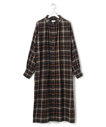 【WOMEN】チェック シャツワンピース