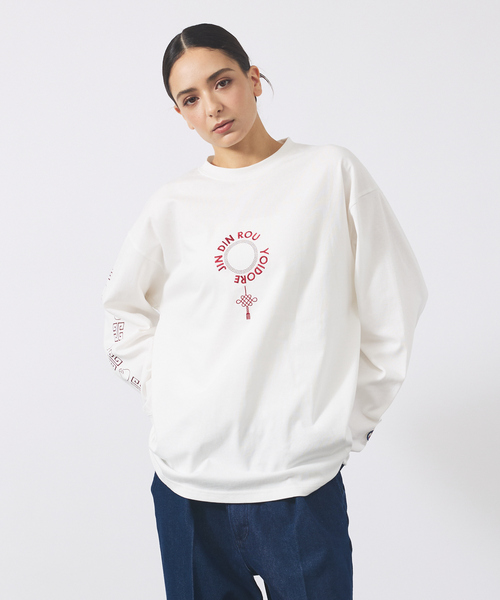 ABAHOUSE（アバハウス）の「【YOIDORE/ヨイドレ】YOIDORE× シンディンロンT/コラボ/ユニセックス【WEB限定】（Tシャツ/カットソー・メンズ・ブラック/ホワイト/ネイビー・M/L）」の4枚目の写真