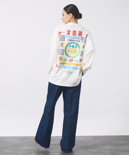 ABAHOUSE（アバハウス）の「【YOIDORE/ヨイドレ】YOIDORE× シンディンロンT/コラボ/ユニセックス【WEB限定】（Tシャツ/カットソー・メンズ・ブラック/ホワイト/ネイビー・M/L）」の5枚目の写真