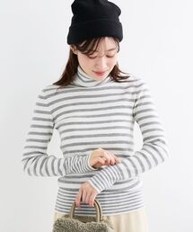le.coeur blanc | リブタートルネックニット(ニット/セーター)