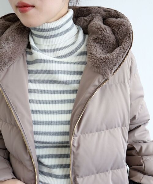 le.coeur blanc（ルクールブラン）の「リブタートルネックニット（ニット/セーター・レディース・ホワイト系その他/グレー/グレイッシュベージュ/グレー系その他/オフホワイト/ブラウン系その他2/ブラック・38）」の17枚目の写真