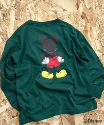 Disney（ディズニー）の「【Disney/ディズニー】　MICKEYミッキーマウス　キッズ　オーバーサイズロンT（Tシャツ/カットソー）」