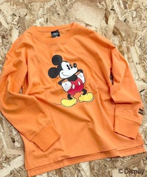 Disney（ディズニー）の「【Disney/ディズニー】　MICKEYミッキーマウス　キッズ　オーバーサイズロンT（Tシャツ/カットソー）」