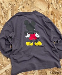 Disney（ディズニー）の「【Disney/ディズニー】　MICKEYミッキーマウス　キッズ　オーバーサイズロンT（Tシャツ/カットソー）」
