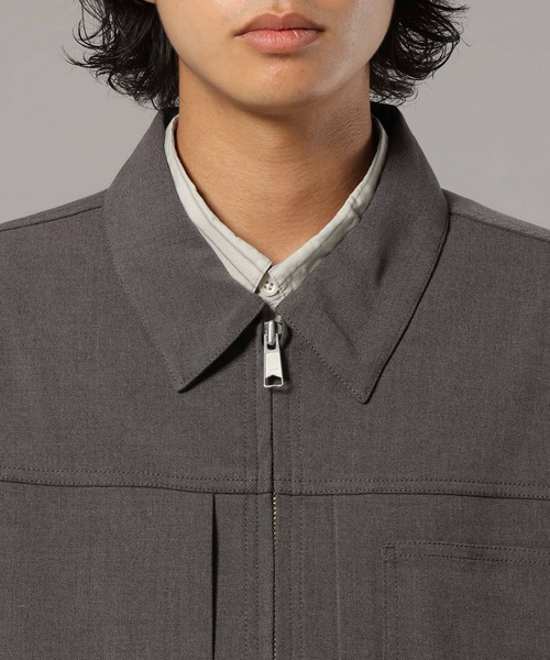 Dickies(ディッキーズ)の「【Dickies】別注/TRトラッカージャケット<セットアップ着用可能>(ブルゾン・メンズ・ブラック/グレー系その他/ダークブラウン・MEDIUM/LARGE)」の15枚目の写真