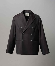 MAISON SPECIAL（メゾンスペシャル）の「《UNISEX》4 Colors Chambray Washable Wool Prime-Over Peaked Lapel Double Breasted Jacket/4色シャンブレーウォッシャブルウールプライムオーバーピークドラペルダブルテーラードジャケット【MAISON SPECIAL/メゾンスペシャル】■セットアップ対応■（テーラードジャケット）」
