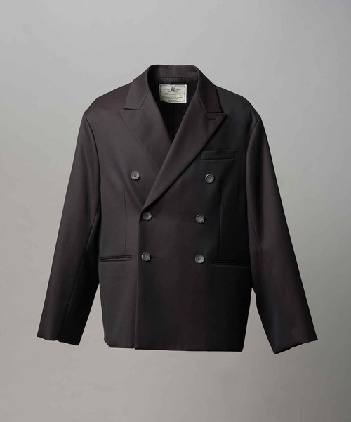 UNISEX》4 Colors Chambray Washable Wool Prime-Over Peaked Lapel