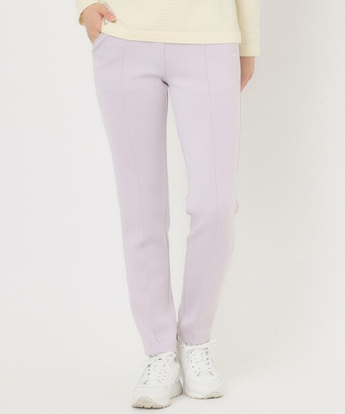 adabat（アダバット）の「スムースジャージストレッチパンツ（その他パンツ・レディース・パープル/ライトグレー/ホワイト系・42/40/38/36）」の3枚目の写真