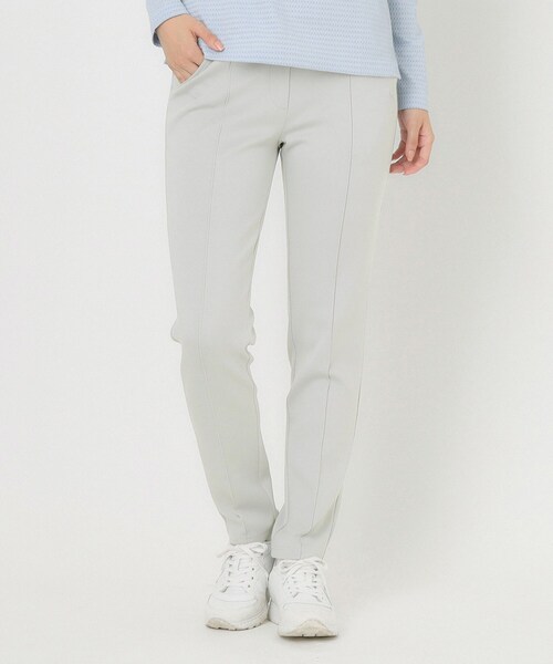 adabat（アダバット）の「スムースジャージストレッチパンツ（その他パンツ・レディース・パープル/ライトグレー/ホワイト系・42/40/38/36）」の2枚目の写真