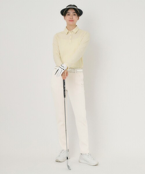 adabat（アダバット）の「スムースジャージストレッチパンツ（その他パンツ・レディース・パープル/ライトグレー/ホワイト系・42/40/38/36）」の6枚目の写真