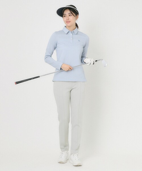 adabat（アダバット）の「スムースジャージストレッチパンツ（その他パンツ・レディース・パープル/ライトグレー/ホワイト系・42/40/38/36）」の12枚目の写真