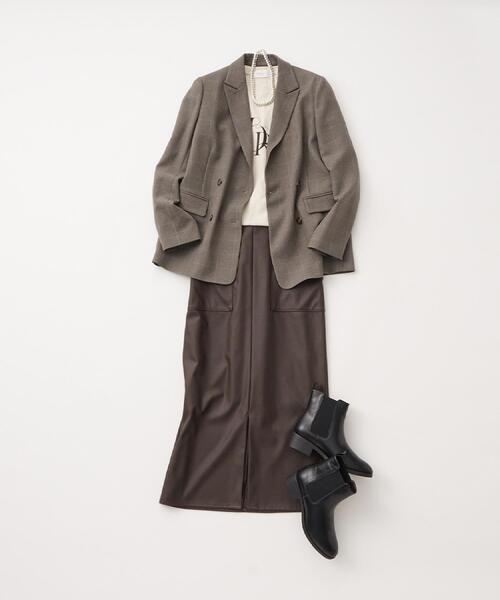 OPAQUE.CLIP（オペークドットクリップ）の「サイドゴアブーツ（ブーツ・レディース・ブラウン系その他/ブラック・03/02/01）」の6枚目の写真