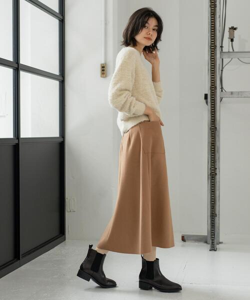 OPAQUE.CLIP（オペークドットクリップ）の「サイドゴアブーツ（ブーツ・レディース・ブラウン系その他/ブラック・03/02/01）」の4枚目の写真