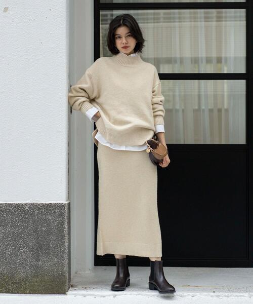 OPAQUE.CLIP（オペークドットクリップ）の「サイドゴアブーツ（ブーツ・レディース・ブラウン系その他/ブラック・03/02/01）」の3枚目の写真