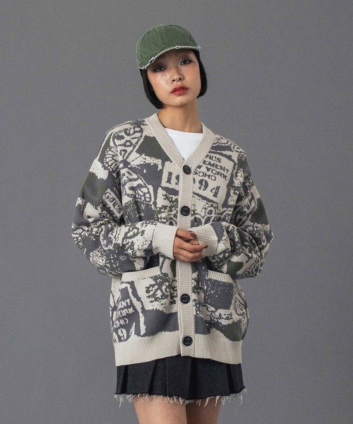 X-girl(エックスガール)の「GOTHIC LOGO 6PANEL CAP(キャップ・レディース・ブラック/オリーブ・ONE SIZE)」の4枚目の写真