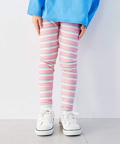 Fluffy BROTHERS（フラッフィーブラザーズ）の「もちもちレギンス（レギンス/スパッツ・キッズ・ブルー/ピンク/ブラウン/ブラック・90/100/110/80/130/120）」の4枚目の写真