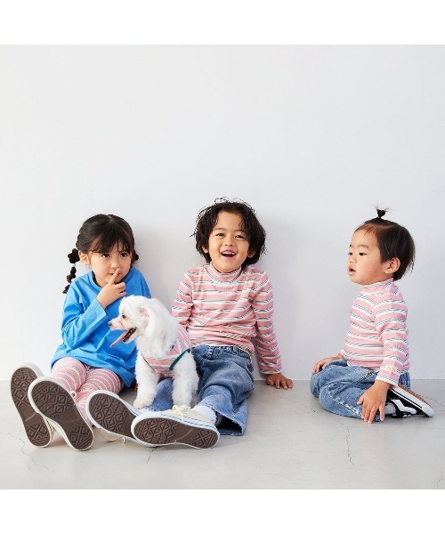 Fluffy BROTHERS（フラッフィーブラザーズ）の「もちもちレギンス（レギンス/スパッツ・キッズ・ブルー/ピンク/ブラウン/ブラック・90/100/110/80/130/120）」の11枚目の写真