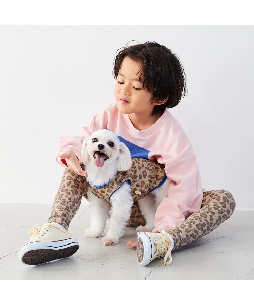 Fluffy BROTHERS（フラッフィーブラザーズ）の「もちもちレギンス（レギンス/スパッツ・キッズ・ブルー/ピンク/ブラウン/ブラック・90/100/110/80/130/120）」の17枚目の写真