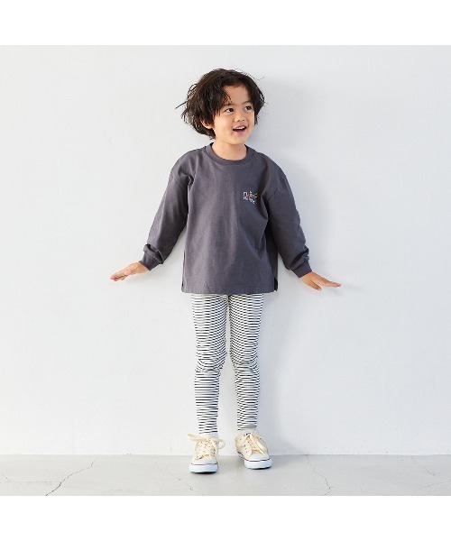 Fluffy BROTHERS（フラッフィーブラザーズ）の「もちもちレギンス（レギンス/スパッツ・キッズ・ブルー/ピンク/ブラウン/ブラック・90/100/110/80/130/120）」の16枚目の写真