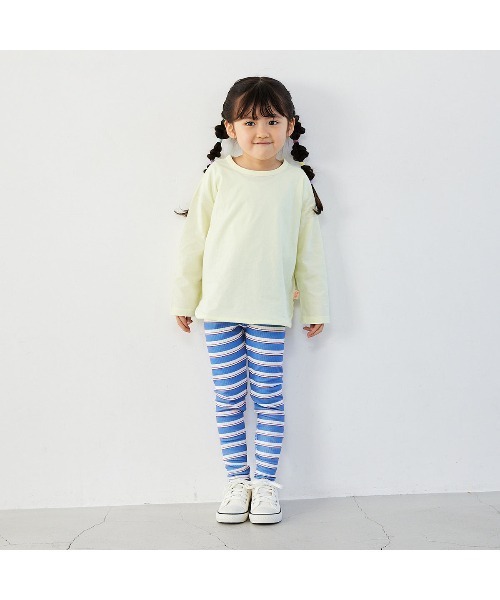 Fluffy BROTHERS（フラッフィーブラザーズ）の「もちもちレギンス（レギンス/スパッツ・キッズ・ブルー/ピンク/ブラウン/ブラック・90/100/110/80/130/120）」の19枚目の写真