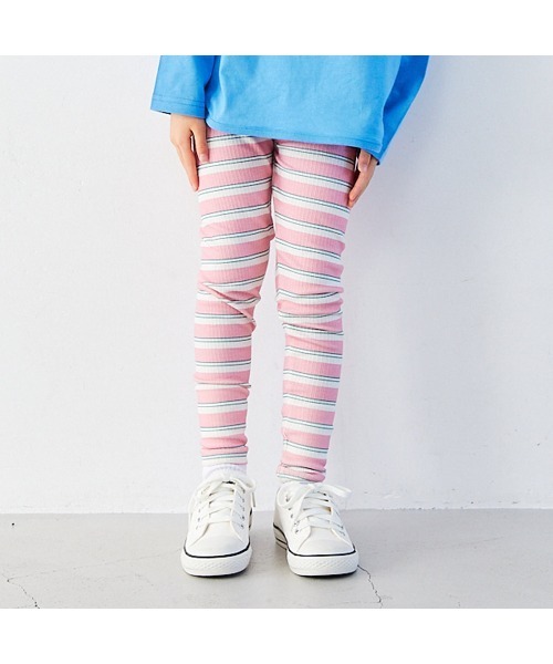 Fluffy BROTHERS（フラッフィーブラザーズ）の「もちもちレギンス（レギンス/スパッツ・キッズ・ブルー/ピンク/ブラウン/ブラック・90/100/110/80/130/120）」の20枚目の写真