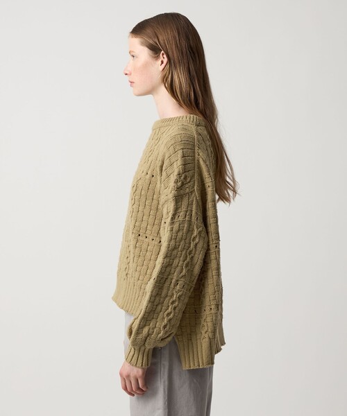 ABB】silk blend ALAN ニット ブラウン 新品未使用◇silk blend ALAN