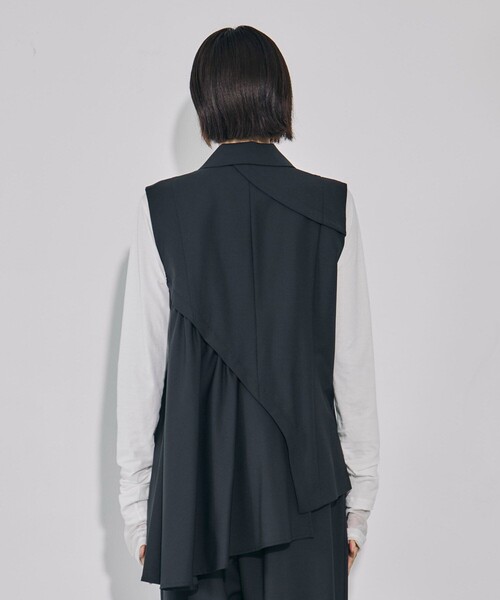 残りわずか！】バイアスカットフレアジレ｜ウォッシャブル/防シワ