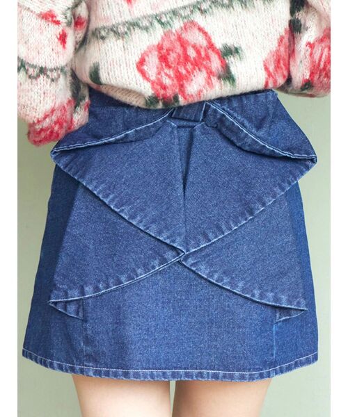 セール】リボンデニムスカート（デニムスカート）｜CALNAMUR