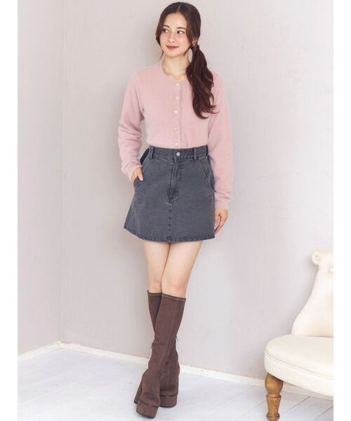 CALNAMUR（カルナムール）の「リボンデニムスカート（デニムスカート・レディース・ブルー/ブラック・X-SMALL/SMALL/MEDIUM）」の8枚目の写真