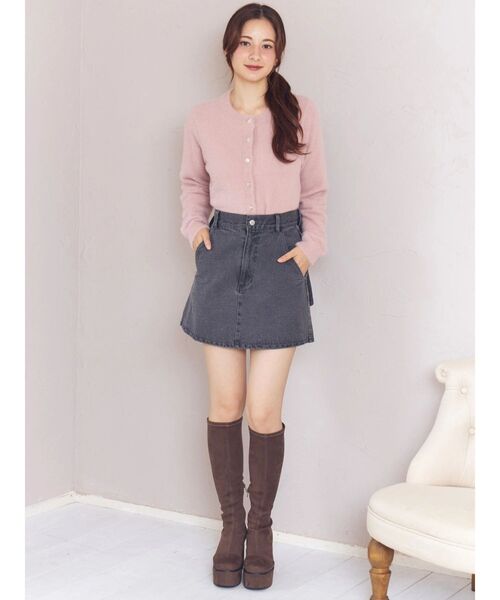 CALNAMUR（カルナムール）の「リボンデニムスカート（デニムスカート・レディース・ブルー/ブラック・X-SMALL/SMALL/MEDIUM）」の9枚目の写真