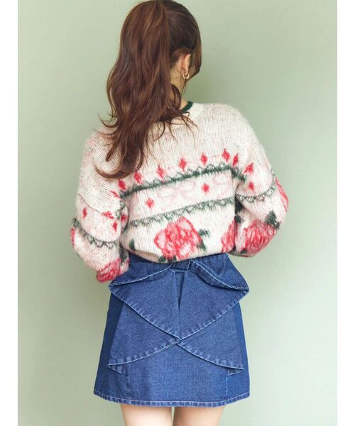 CALNAMUR（カルナムール）の「リボンデニムスカート（デニムスカート・レディース・ブルー/ブラック・X-SMALL/SMALL/MEDIUM）」の10枚目の写真