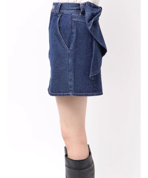 CALNAMUR（カルナムール）の「リボンデニムスカート（デニムスカート・レディース・ブルー/ブラック・X-SMALL/SMALL/MEDIUM）」の13枚目の写真