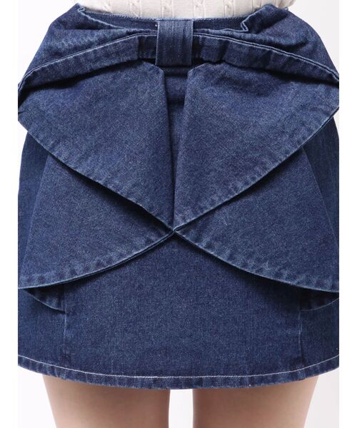 CALNAMUR（カルナムール）の「リボンデニムスカート（デニムスカート・レディース・ブルー/ブラック・X-SMALL/SMALL/MEDIUM）」の15枚目の写真