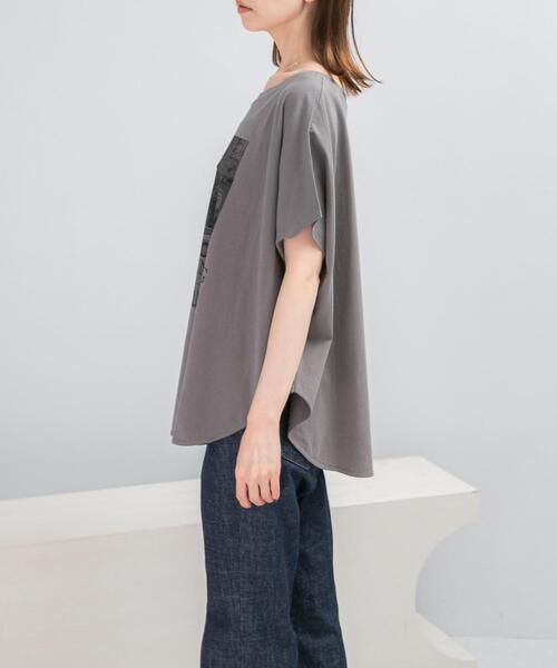 URBAN RESEARCH ROSSO WOMEN（アーバンリサーチ　ロッソ）の「CHIGNON　photo　ドルマンカットソー（Tシャツ/カットソー・レディース・アイボリー/チャコールグレー・FREE）」の11枚目の写真