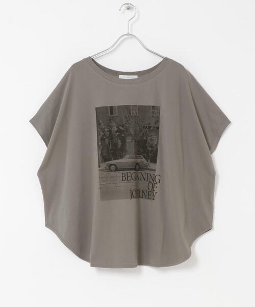 URBAN RESEARCH ROSSO WOMEN（アーバンリサーチ　ロッソ）の「CHIGNON　photo　ドルマンカットソー（Tシャツ/カットソー・レディース・アイボリー/チャコールグレー・FREE）」の13枚目の写真